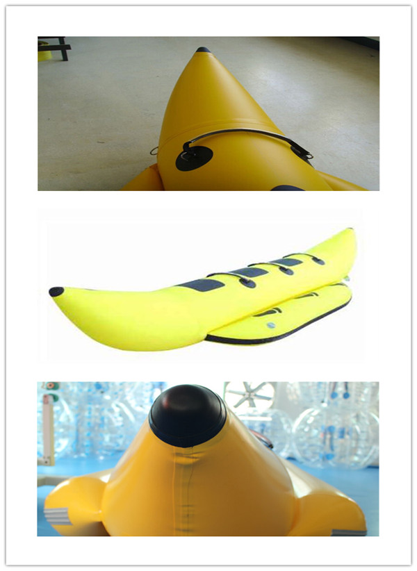Kinderaufblasbare Wasser-Park-3 Menschen Towable Bananen-Boot mit Gebläse des CERS/UL