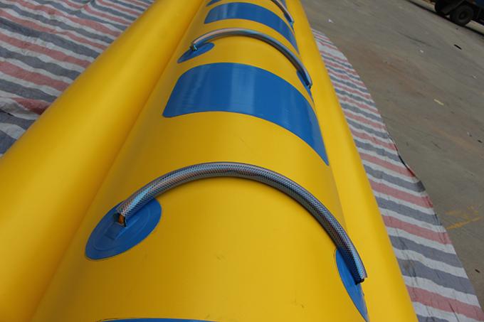 Grün-blaue aufblasbare Boots-Fliegen-Fische der Bananen-0.9mmPVC 5 Sitze
