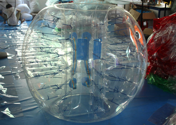 China Transparente Farbaufblasbarer Blasen-Fußball, 0.8mm Menschen-Blasen-Ball-Fußball fournisseur