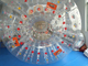 Roter Punkt 0.8mm aufblasbarer Zorb Ball PVCs, aufblasbarer menschlicher Hamster-Ball 3m x 2m Durchmesser fournisseur