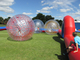 Bedecken Sie roter Schnur aufblasbarer Zorb-Ball-aufblasbaren menschlichen Hamster-Ball 2.8m x 1.8m Durchmesser mit Gras fournisseur