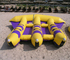 Customed 6 Sitzer-aufblasbare Bananen-Boots-Fliegen-Fische für Explosions-Pool-Spielwaren fournisseur