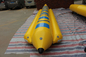 Grün-blaue aufblasbare Boots-Fliegen-Fische der Bananen-0.9mmPVC 5 Sitze fournisseur