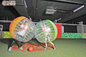 Freizeit-Mitte aufblasbarer Zorb-Ball Grüne/Gelb-aufblasbarer Blasen-Fußball fournisseur