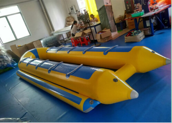 China Explosions-Wasser-Spiel-Rohr des Aqua-Sport-aufblasbares Bananen-Boots-5.3m*3m fournisseur