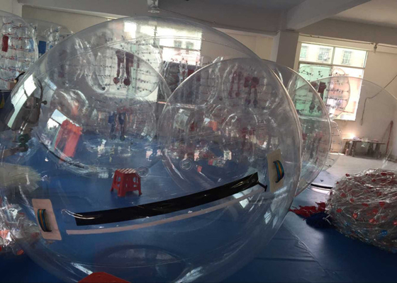 China Heißsiegeln von transparentes aufblasbares Wasser-gehenden Bällen mit 0.8mm PVC fournisseur