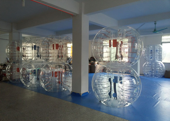 China Dauerhafter aufblasbarer Blasen-Fußball-menschliche Größen-Blasen-Bälle TPU für Erwachsene fournisseur