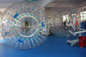Aufblasbarer Zorb Ball transparenter blauer Griff PVCs, 3m x 2m riesiger Hamster-Ball Durchmessers fournisseur