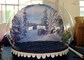 Personifiziertes Weihnachtsaufblasbares Schnee-Kugel-draußen klares Hauben-Zelt fournisseur