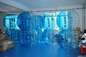 Aufblasbarer menschlicher Fußball der blauen Blasenfußball-Ausrüstung fournisseur