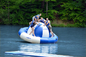 Wasser-Park-Disco-Boot aufblasbares Saturn PVCs des riesigen langlebigen Gutes aufblasbares fournisseur